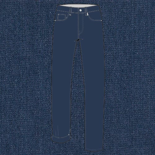 7oz Cotton Denim in Dark Indigo