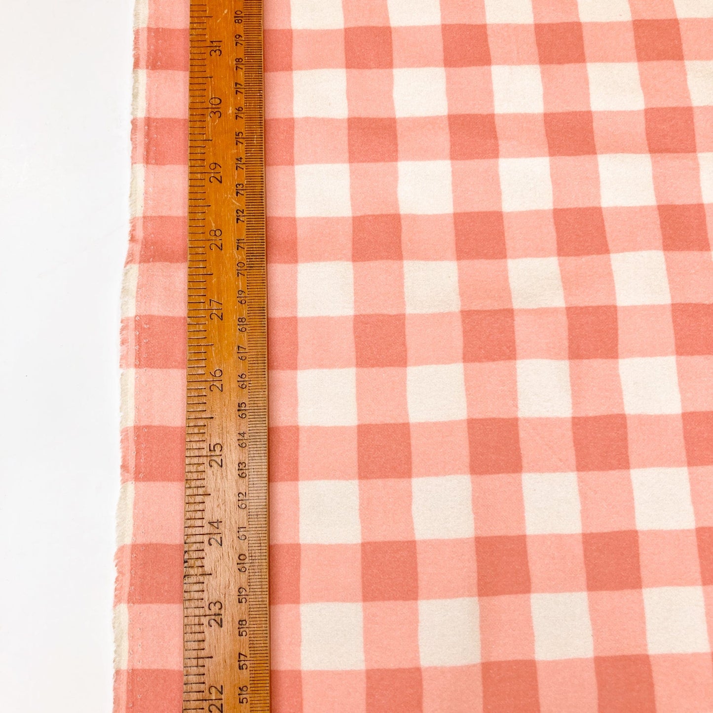 Art Gallery Fabrics Cotton Flannel 'Plaid of My Dreams' in Blush