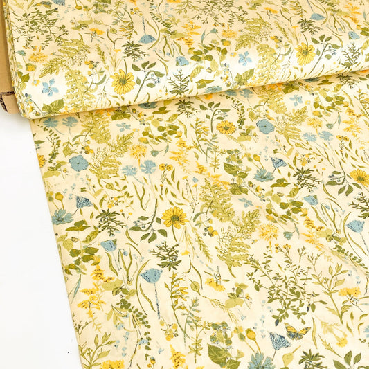 Art Gallery Fabrics 'Potager': Fine Cotton 'Peaceful Meadow Dawn'