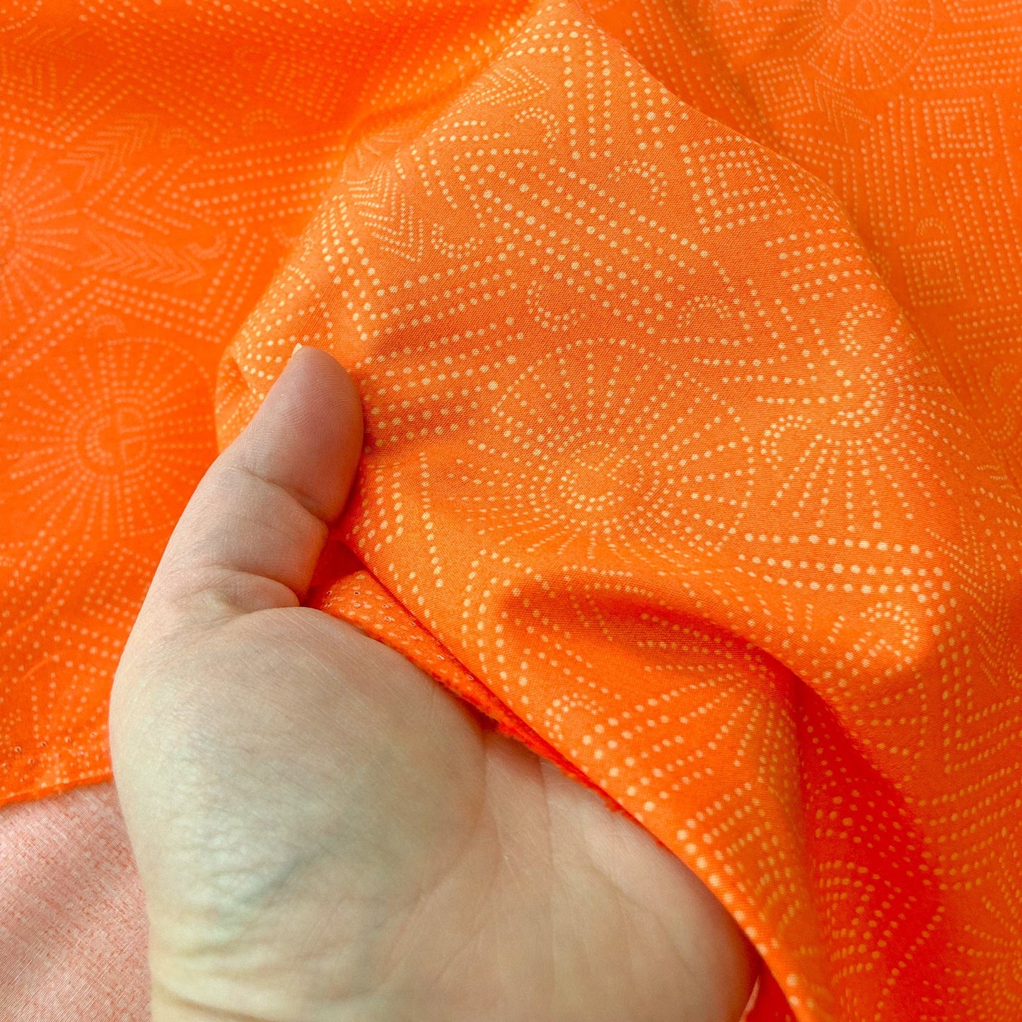 Art Gallery Fabrics 'Flight Path' Fine Cotton - 'Your Path' in Coral