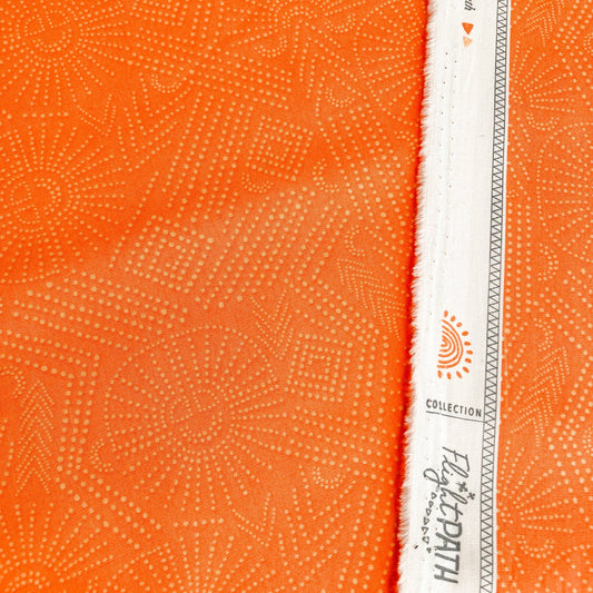 Art Gallery Fabrics 'Flight Path' Fine Cotton - 'Your Path' in Coral