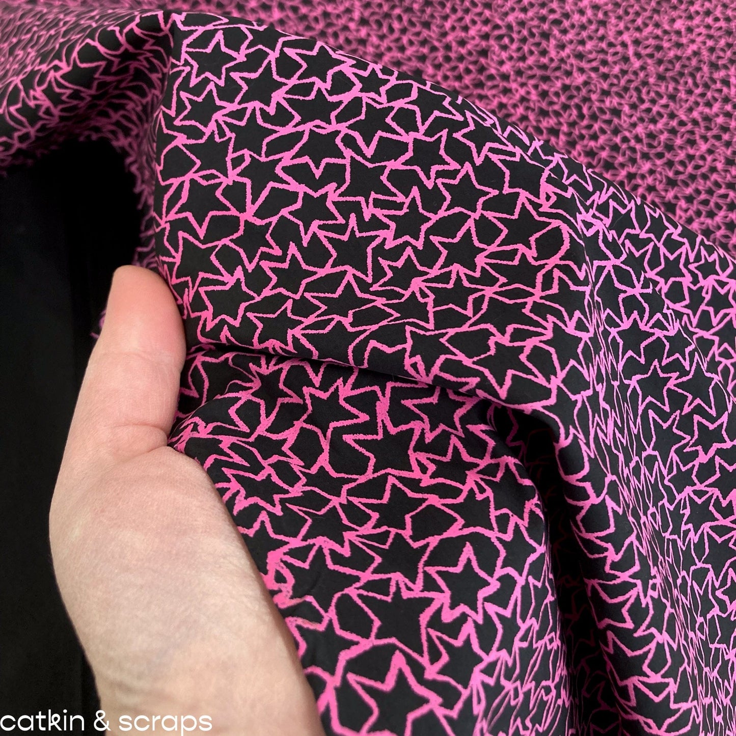 Designer Deadstock: Cotton Shirting with Star Print