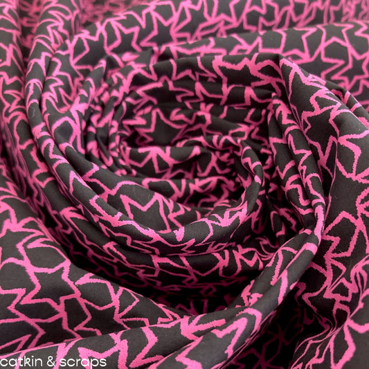 Designer Deadstock: Cotton Shirting with Star Print