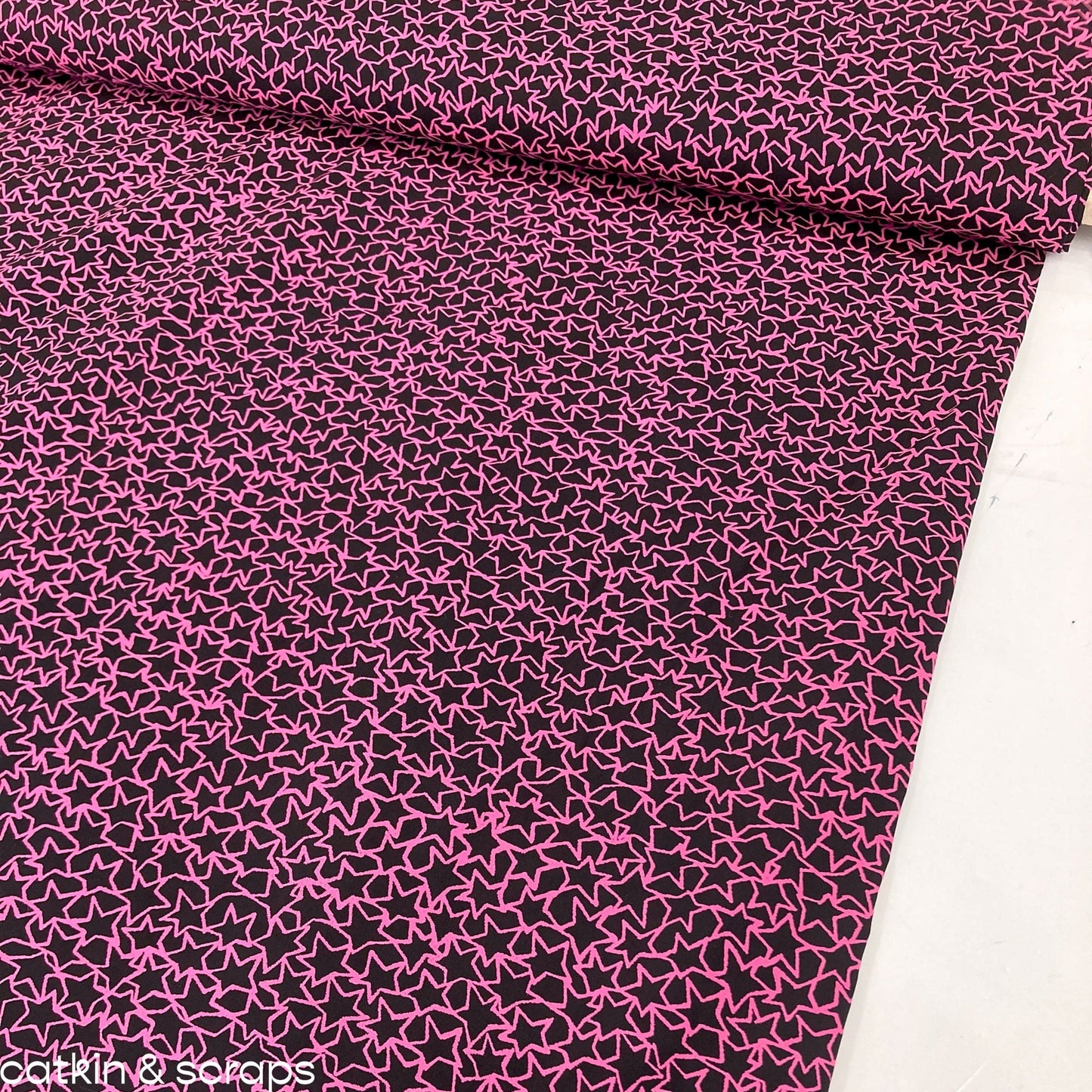 Designer Deadstock: Cotton Shirting with Star Print