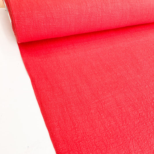 Washed Ramie in Red