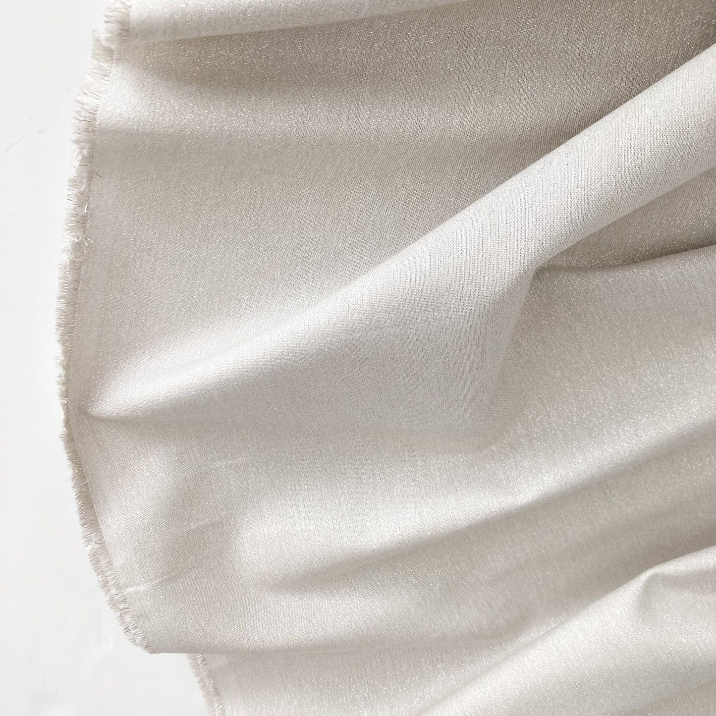 Cloud 9 Organic Cotton and Metallic 'Glimmer Solid' in Silver