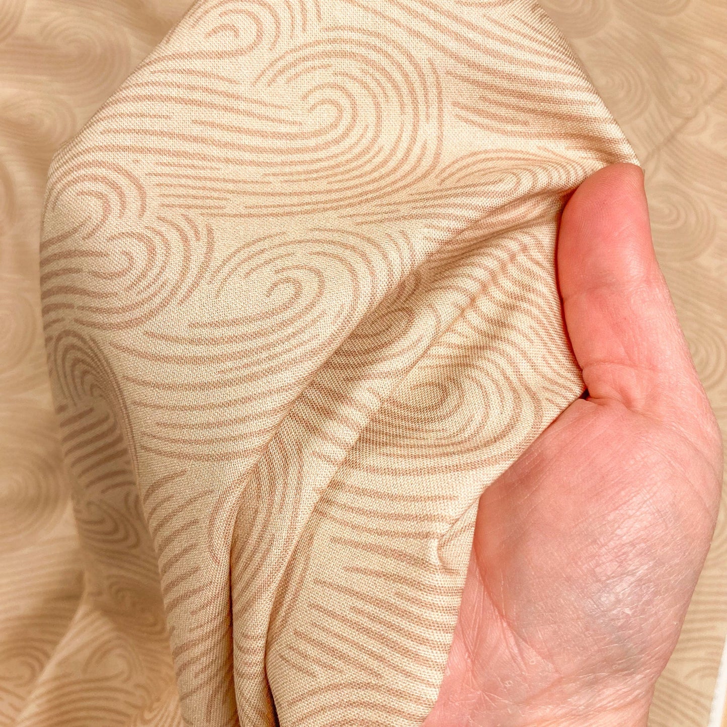 Cloud 9 Organic 'Naturally Wild' Cotton Quiltback 'Spring Breeeze' in Natural