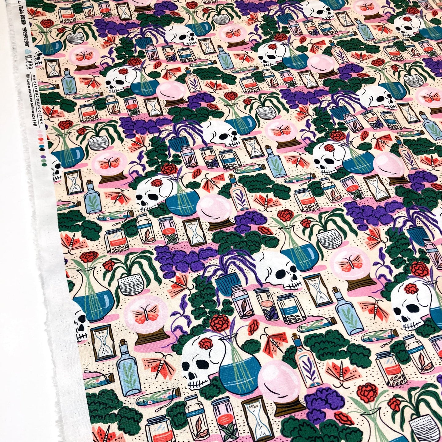 Cloud 9 Organic 'Secret of the Oracle' Quilting Cotton 'Apothecary'