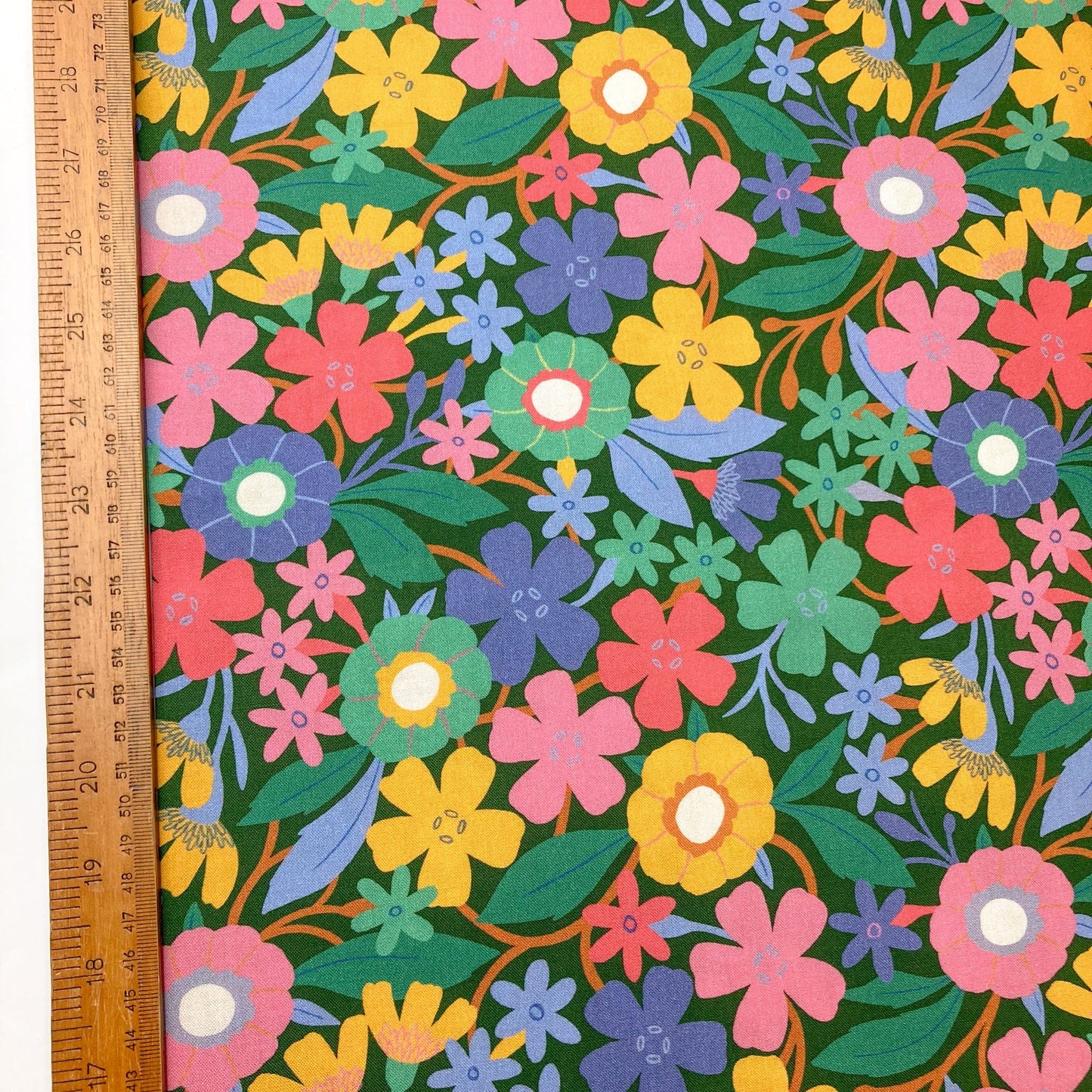 Cloud 9 Organic 'Life of Plants' Quilting Cotton 'Meadow'