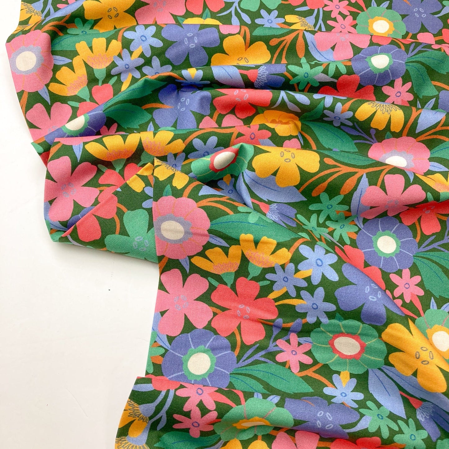 Cloud 9 Organic 'Life of Plants' Quilting Cotton 'Meadow'