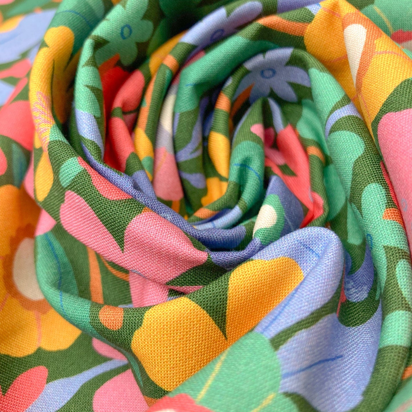 Cloud 9 Organic 'Life of Plants' Quilting Cotton 'Meadow'