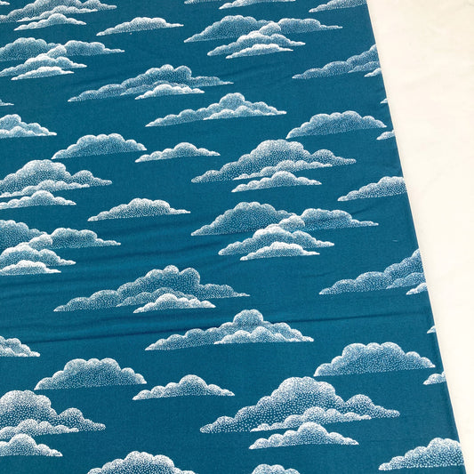 Cloud 9 Organic 'Baltic Woodland' Quilting Cotton 'Light Clouds'
