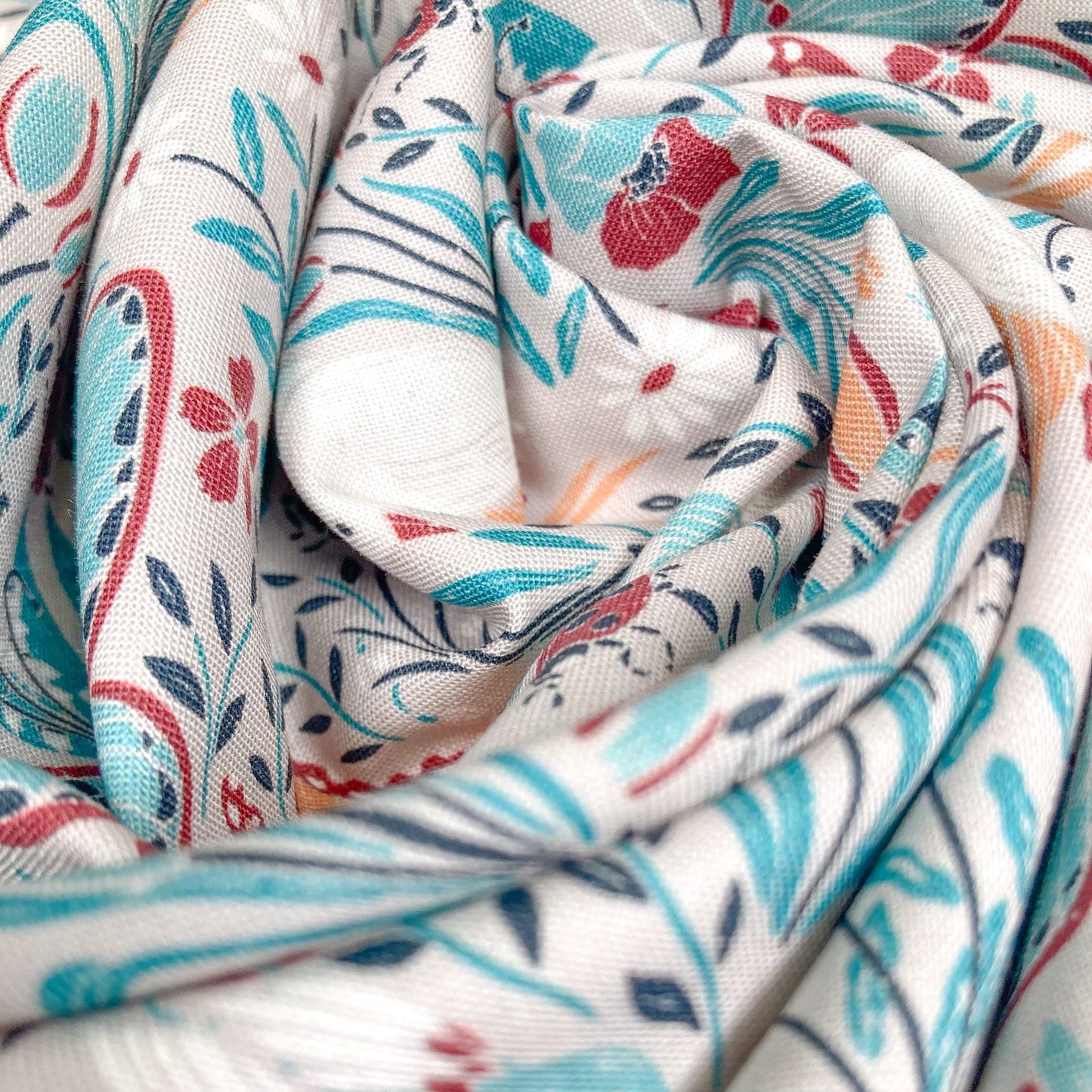 Cloud 9 Organic 'Eventide' Quilting Cotton 'Meadow' in Grey