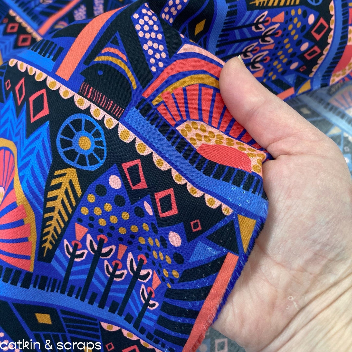 Cloud 9 'Fabled Land' Organic Quilting Cotton 'Pristine State'