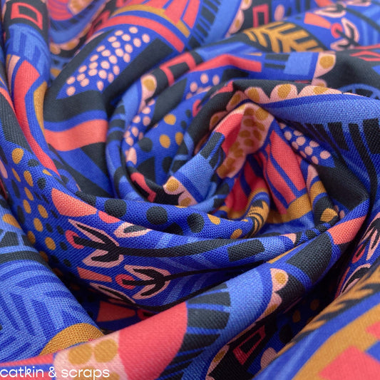 Cloud 9 'Fabled Land' Organic Quilting Cotton 'Pristine State'