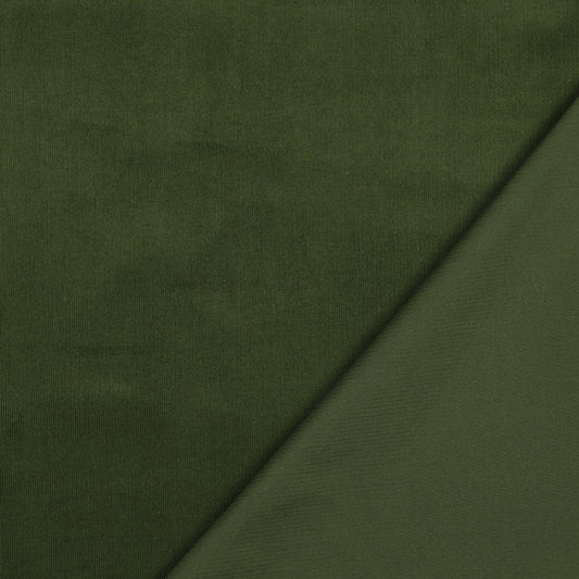 Cotton Needlecord in Forest Green
