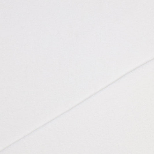 Cotton Sherpa Knit in White