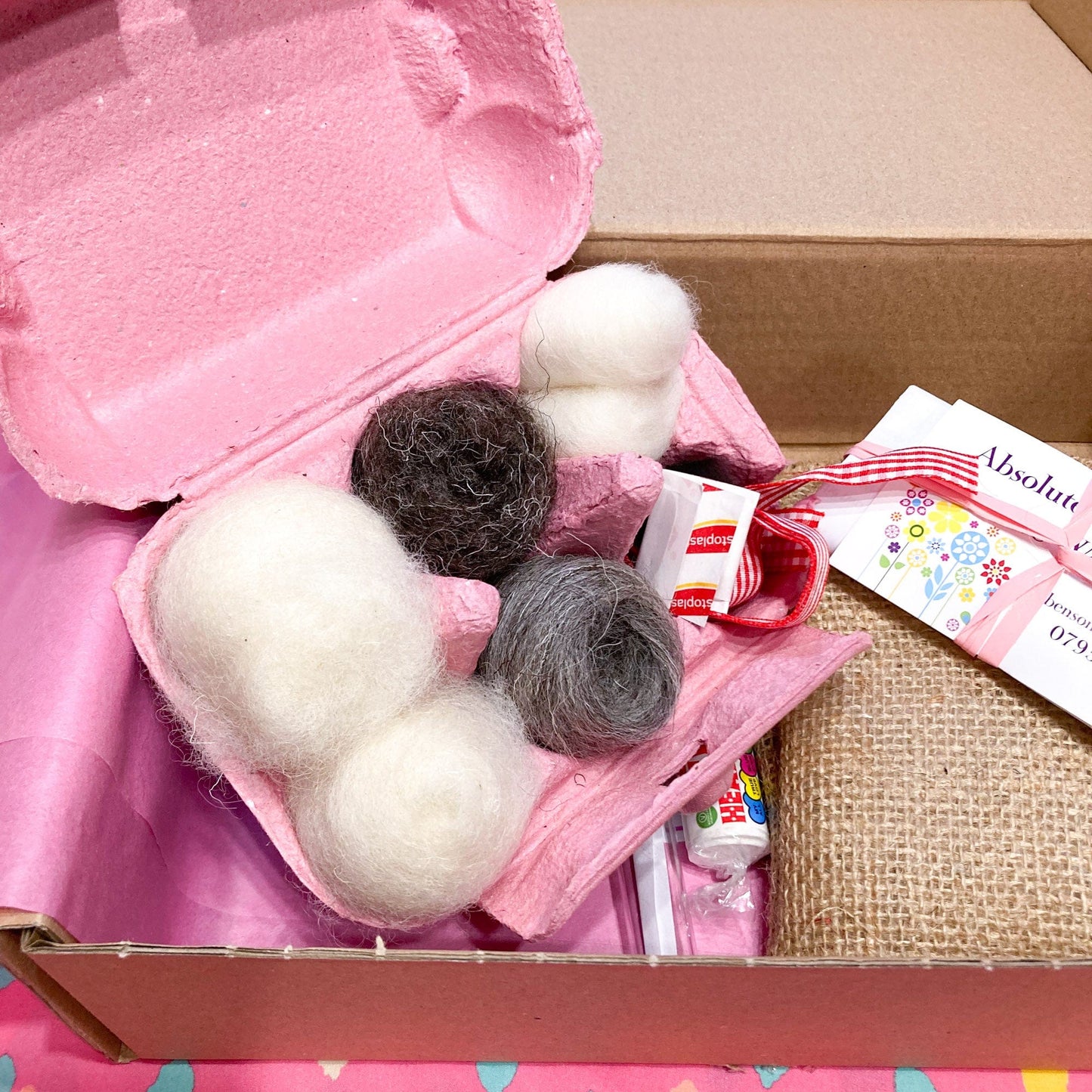 Eco-Friendly Needle Felting Kit - Sheep