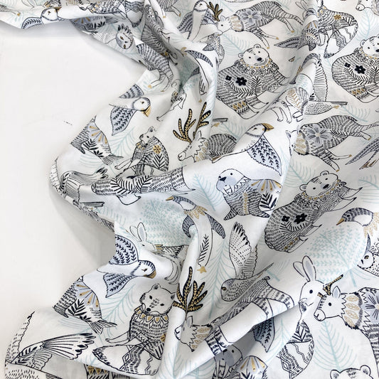 Dashwood Studio Quilting Cotton 'Arctic' White