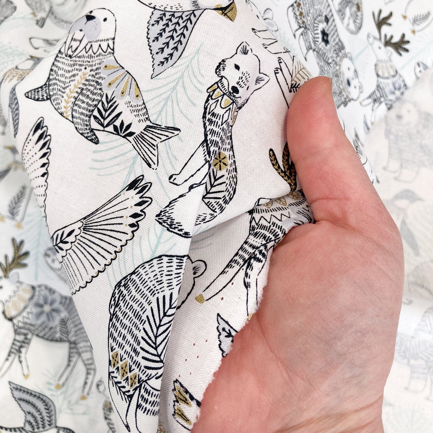 Dashwood Studio Quilting Cotton 'Arctic' White
