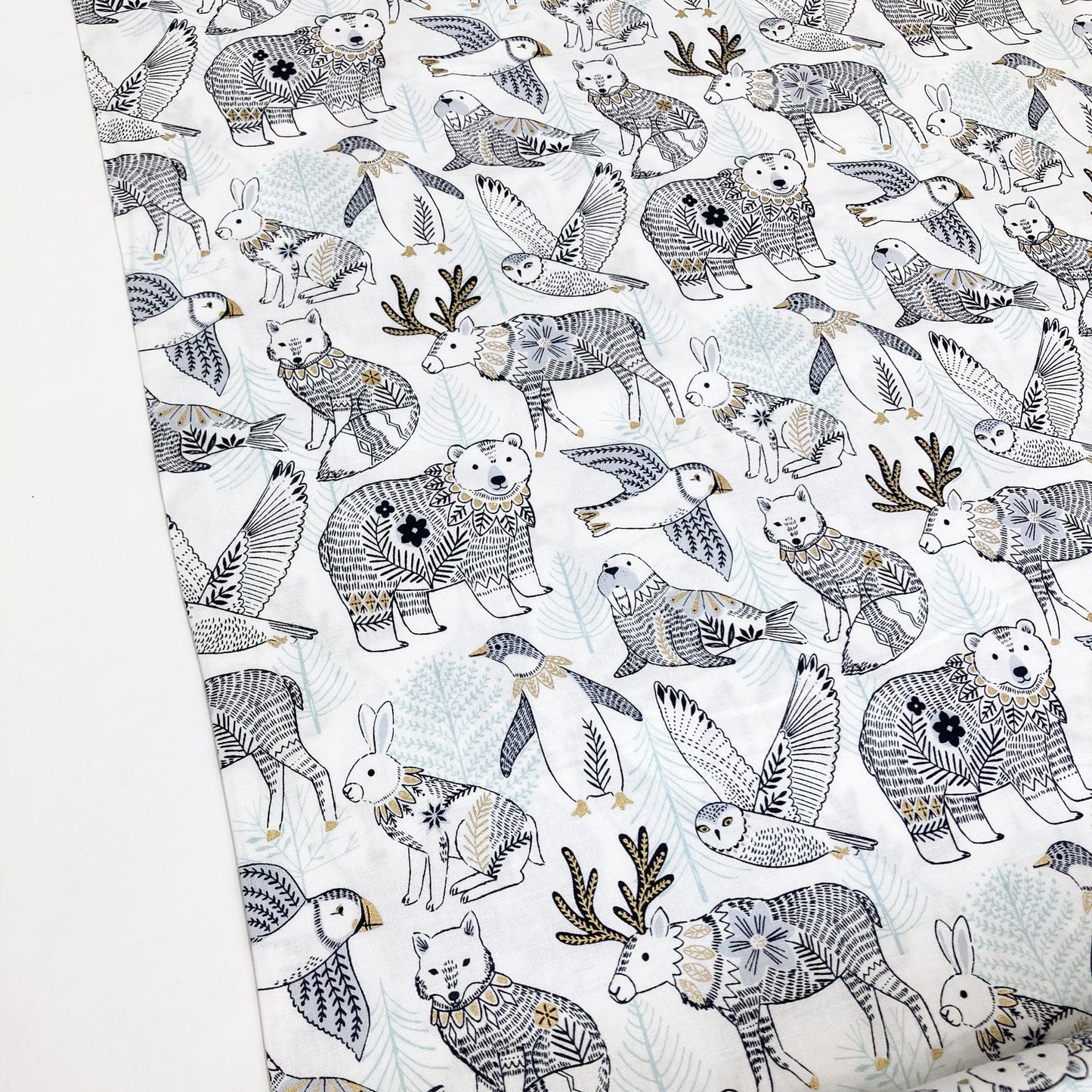 Dashwood Studio Quilting Cotton 'Arctic' White