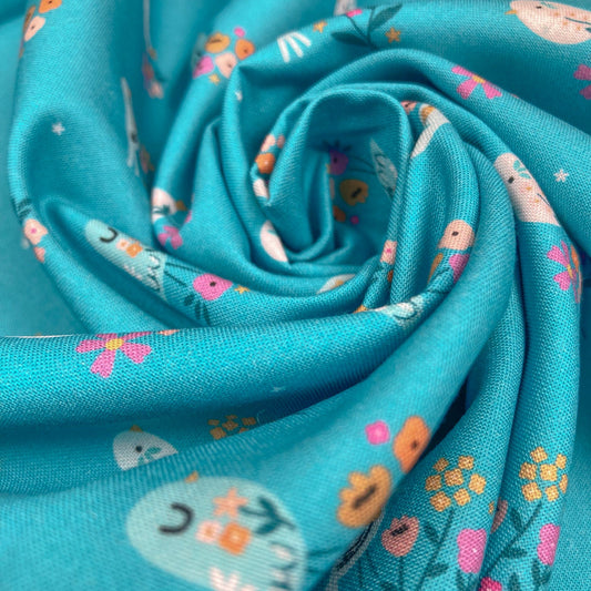 Dashwood Studio Quilting Cotton: Spring Meadow 'Birds'