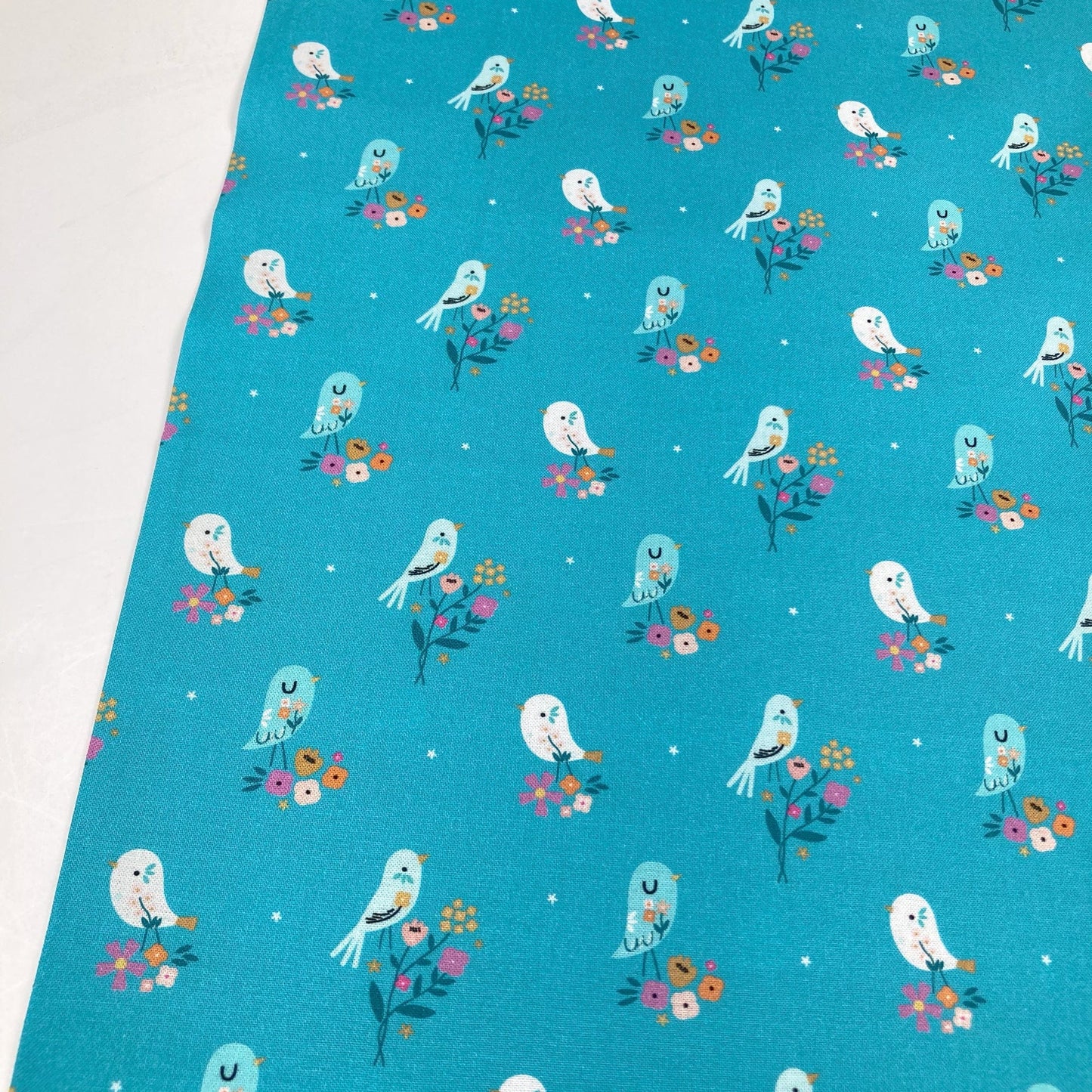 Dashwood Studio Quilting Cotton: Spring Meadow 'Birds'
