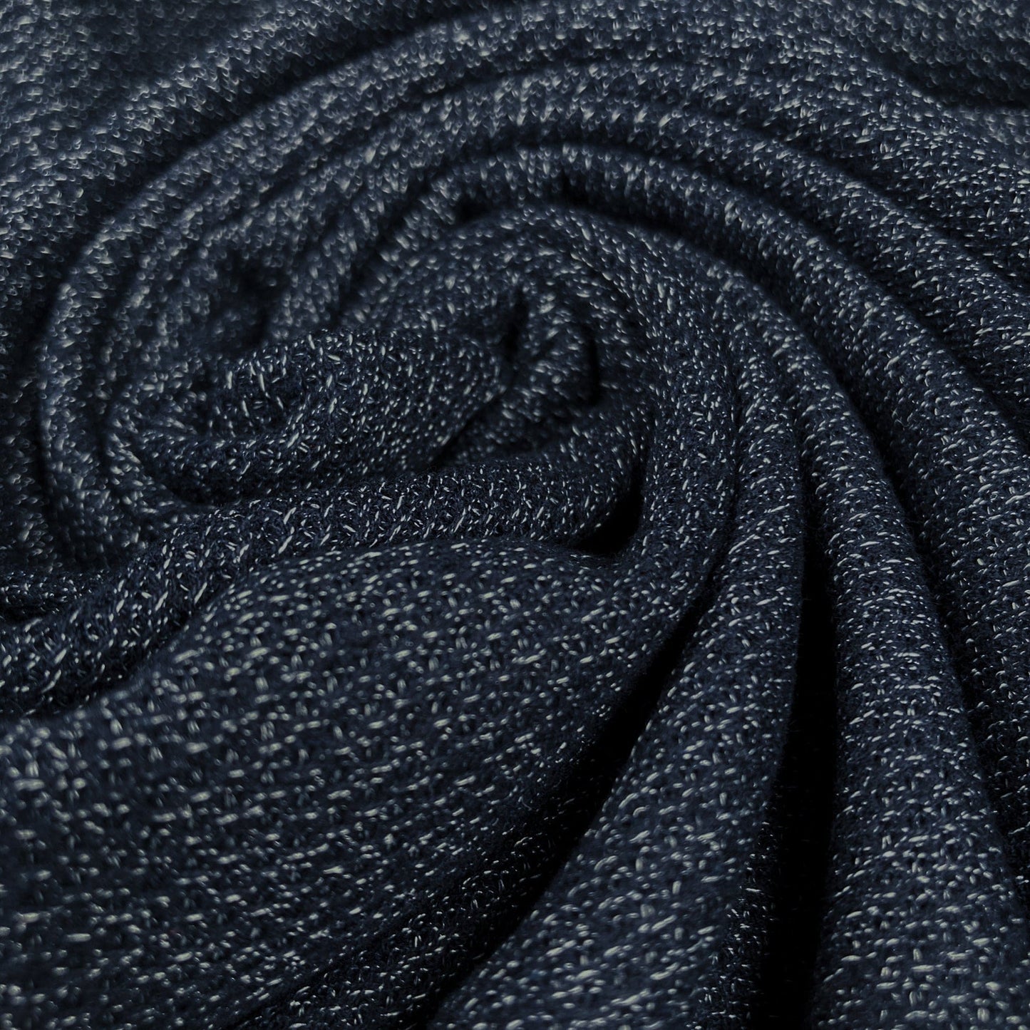Close-up of dark blue textured fabric