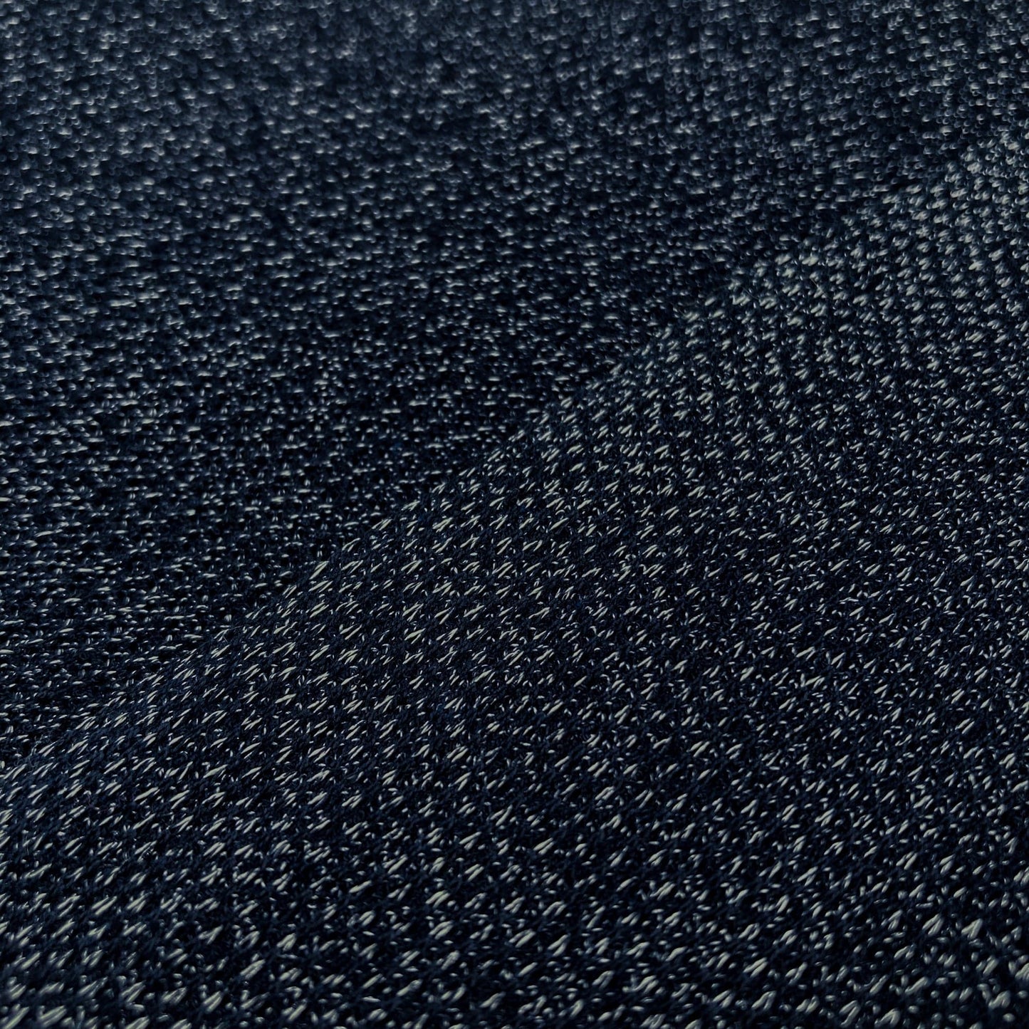 Close-up of dark blue fabric texture