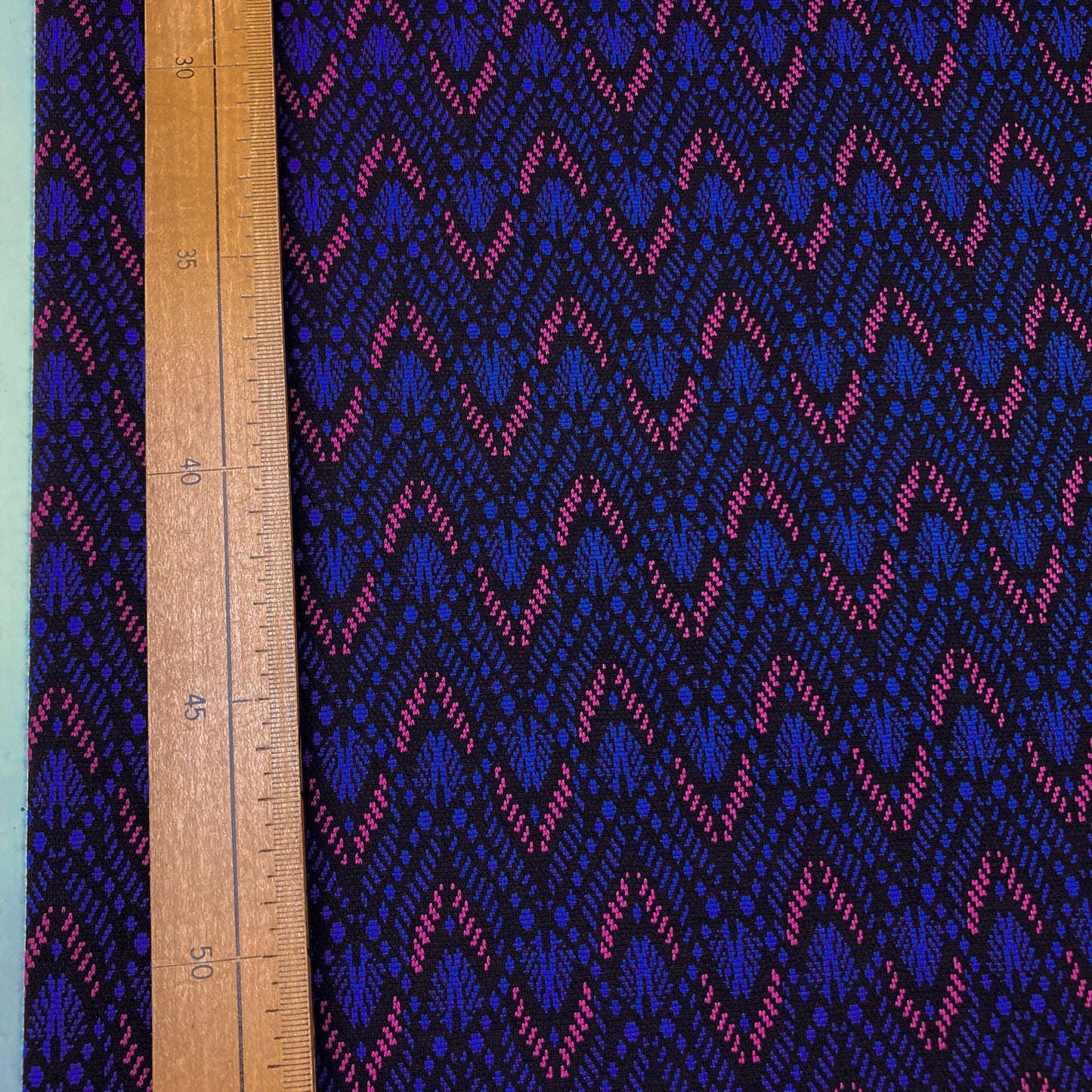 Jacquard Jersey Knit 'Zig Zag'