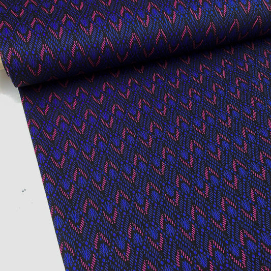 Jacquard Jersey Knit 'Zig Zag'