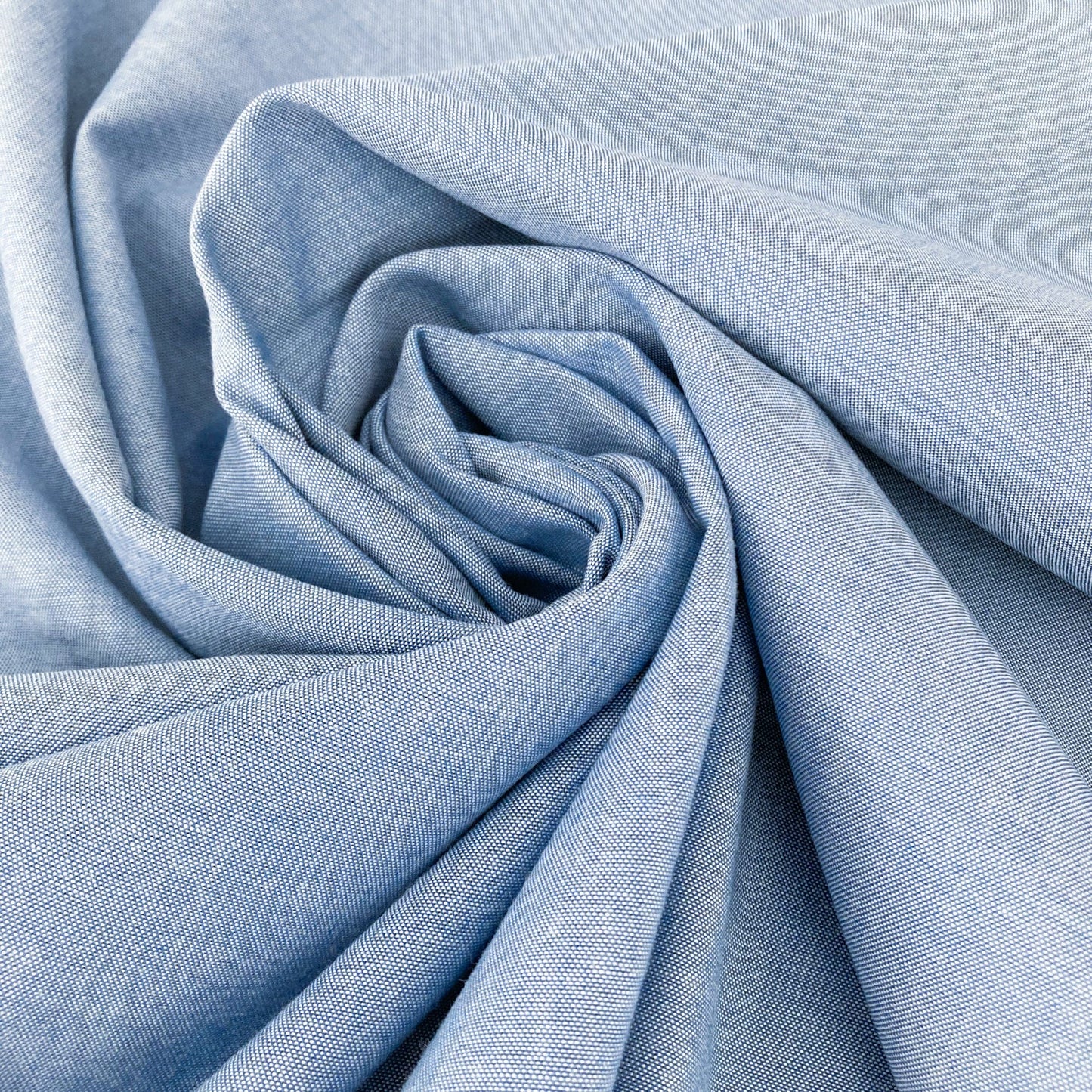 Classic Cotton Chambray in Sky Blue