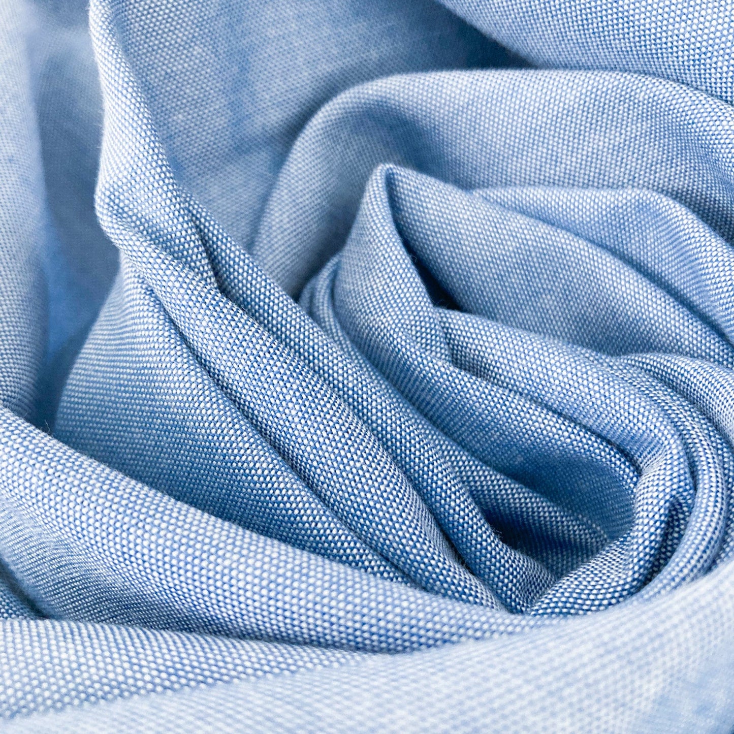 Classic Cotton Chambray in Sky Blue