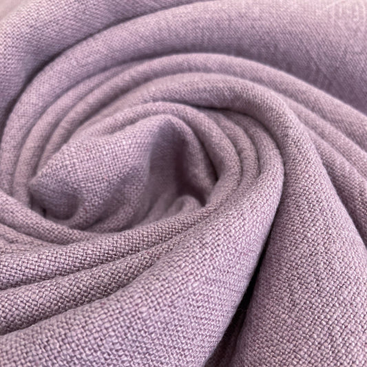 Stonewashed Linen & Viscose Mix in Dusky Mauve