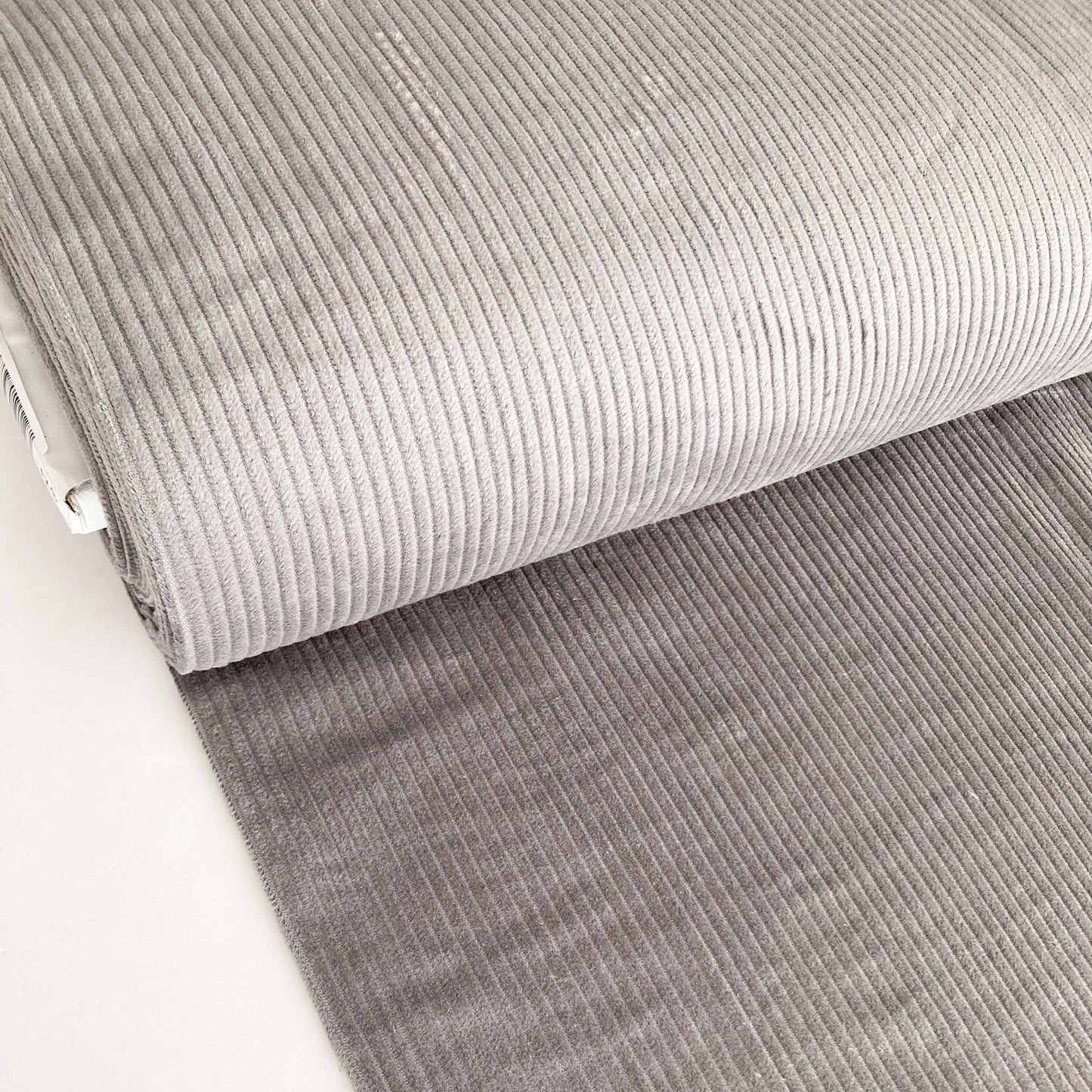 Washed Cotton Jumbo Corduroy in Grey