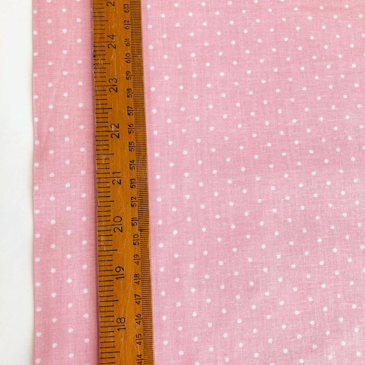 Deadstock: Ex-Joann Quilting Cotton 'Pink Polka'