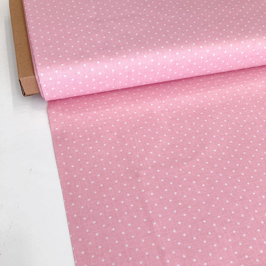 Deadstock: Ex-Joann Quilting Cotton 'Pink Polka'