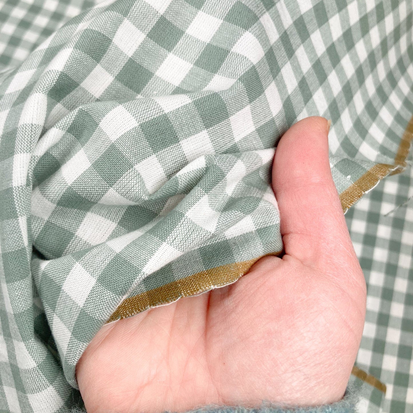 Fableism 'Camp Ginghams' Woven Cotton 'Granite'