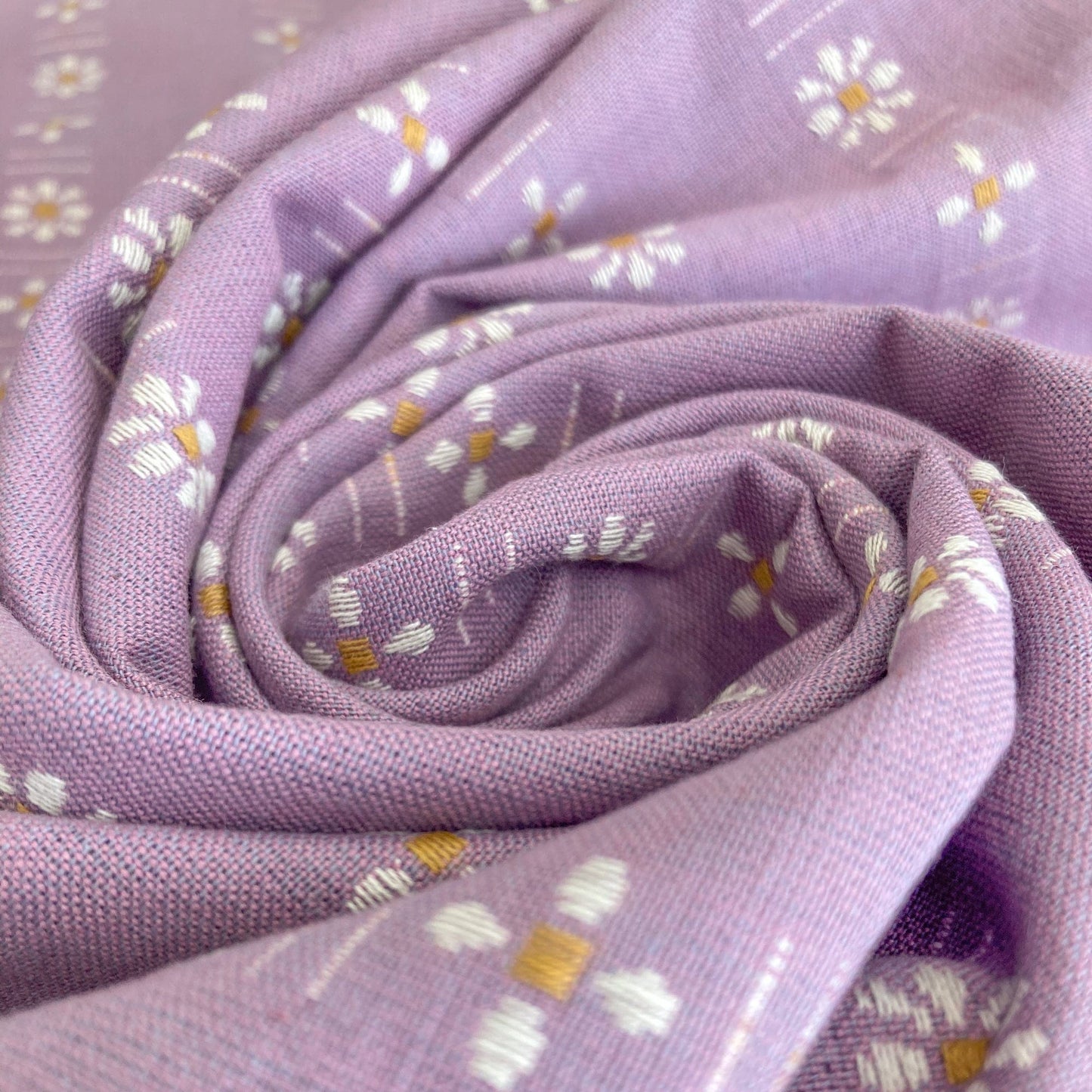 Fableism 'Forest Forage' Woven Cotton 'Lavender Sachet Daisy'