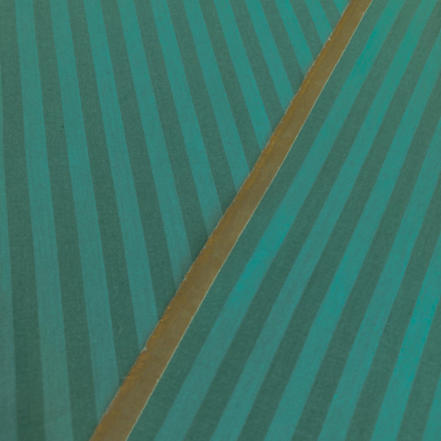 Fableism 'Sun Stripes' Woven Cotton 'Bottle Green'