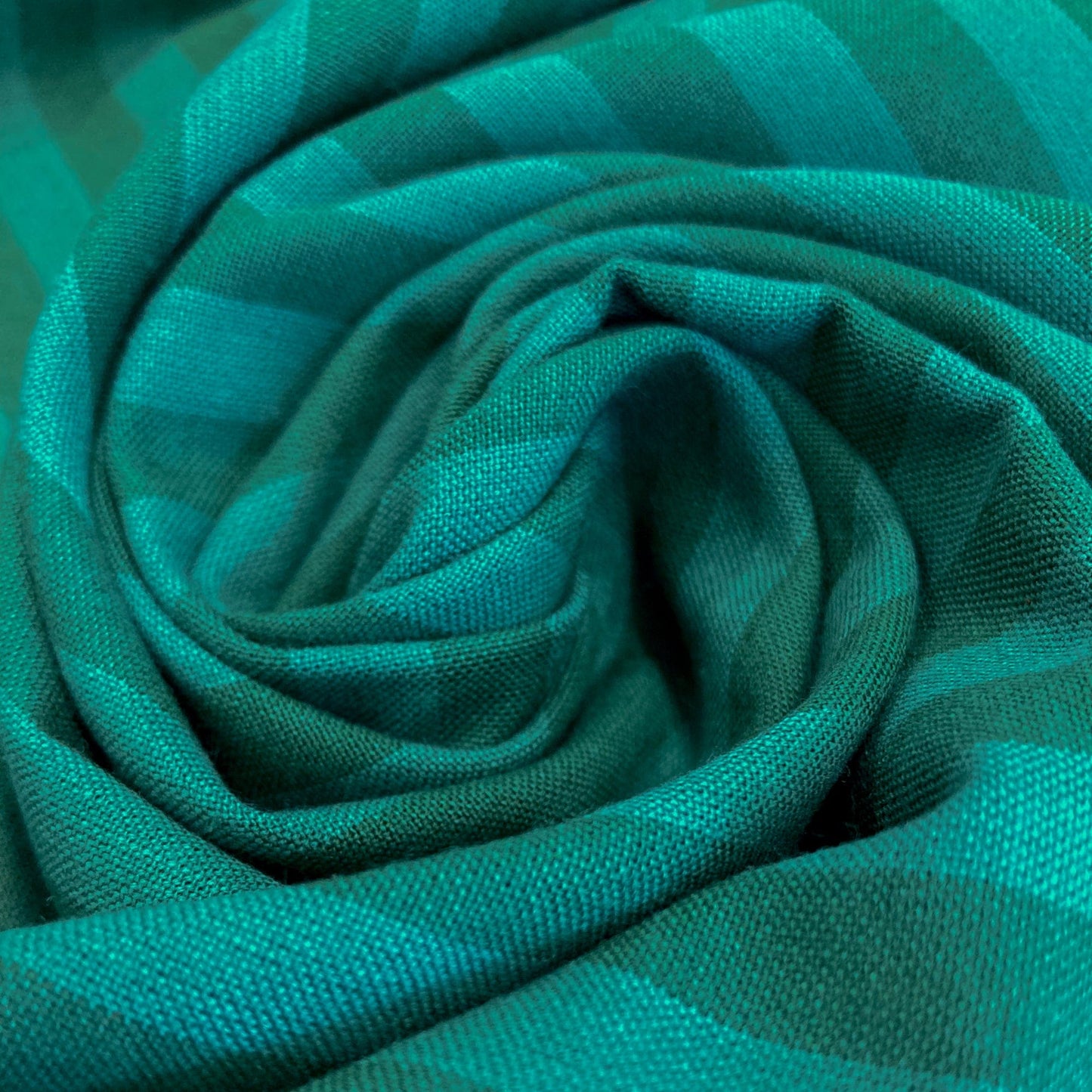 Fableism 'Sun Stripes' Woven Cotton 'Bottle Green'