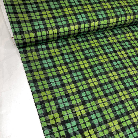 Deadstock: Ex-Joann Quilting Cotton 'Green Check'