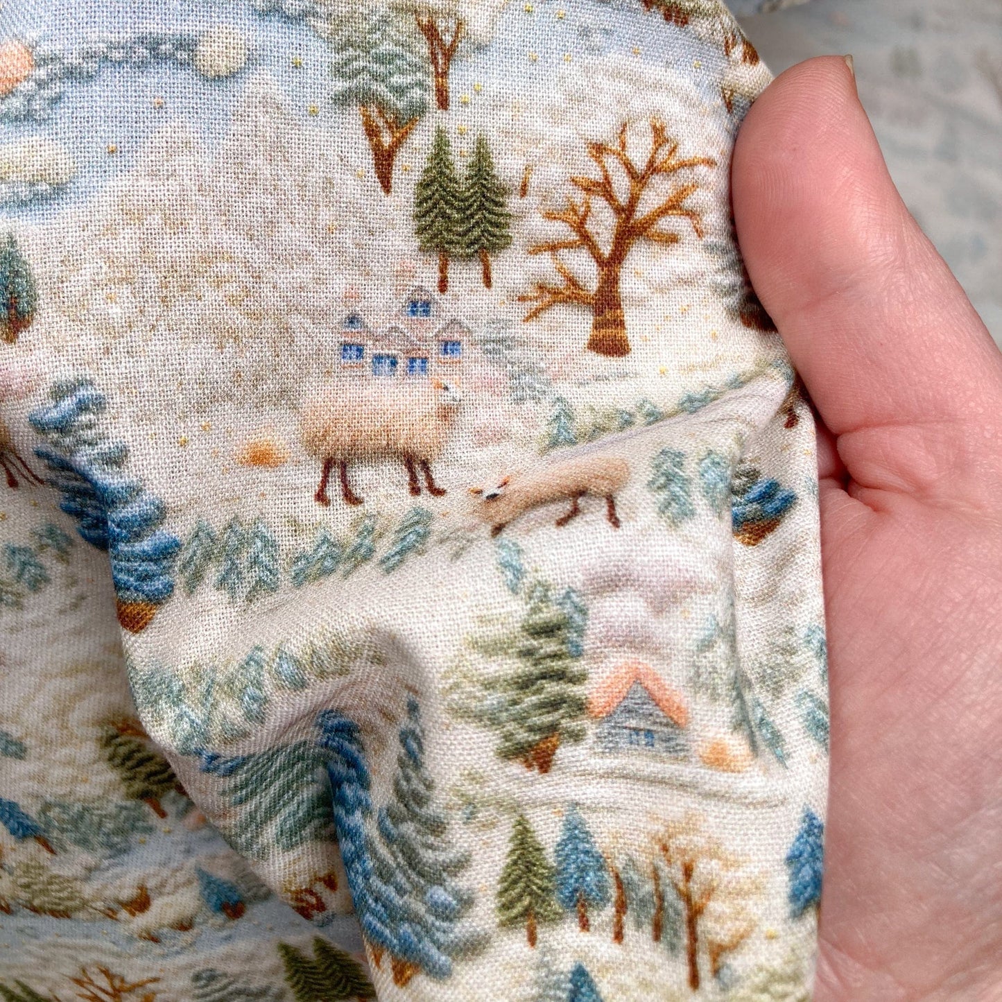 Fabric Freedom Quilting Cotton 'Sheep' 3D
