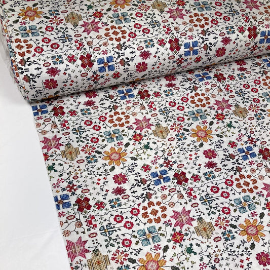 Fabric Freedom Quilting Cotton 'Tapestry' 3D