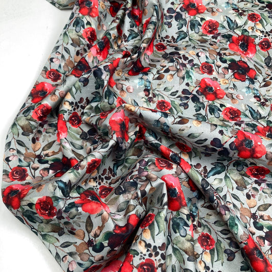 Fabric Freedom Quilting Cotton 'Poppies'