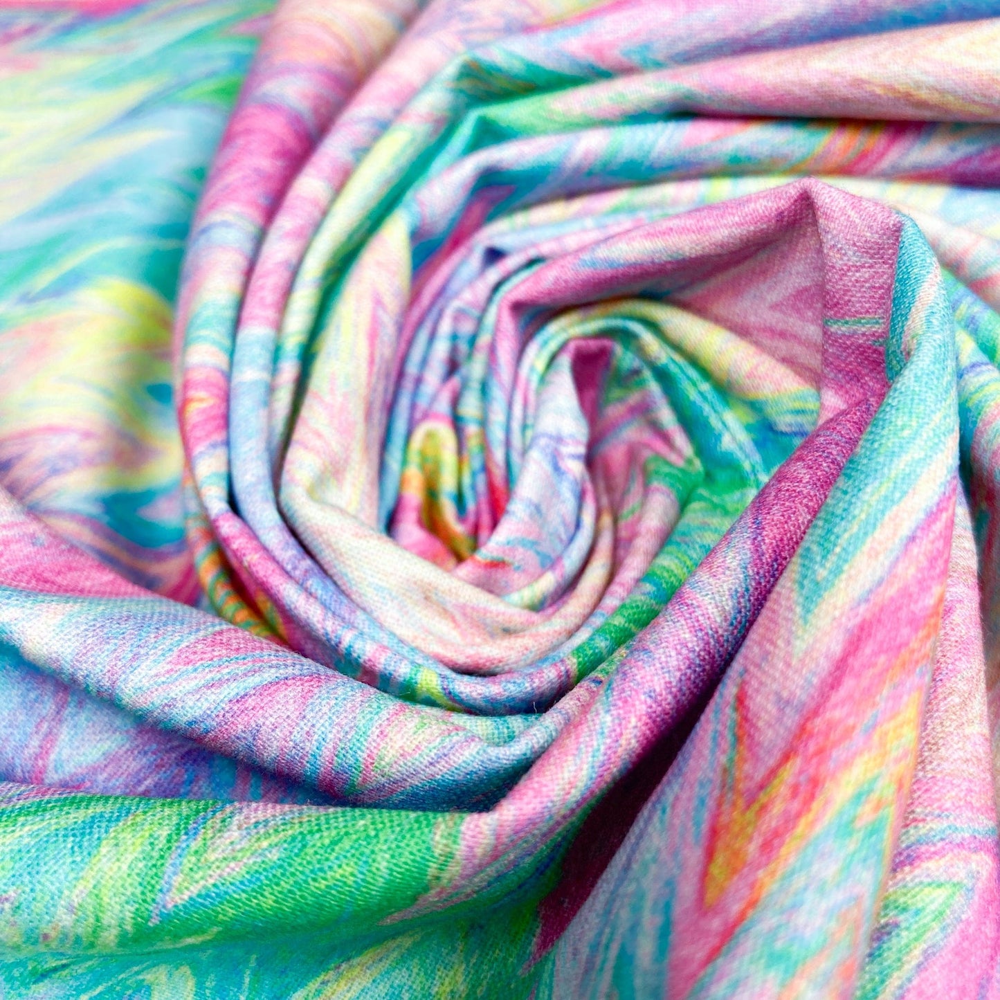 Fabric Freedom Quilting Cotton 'Zig Zags Pastel'