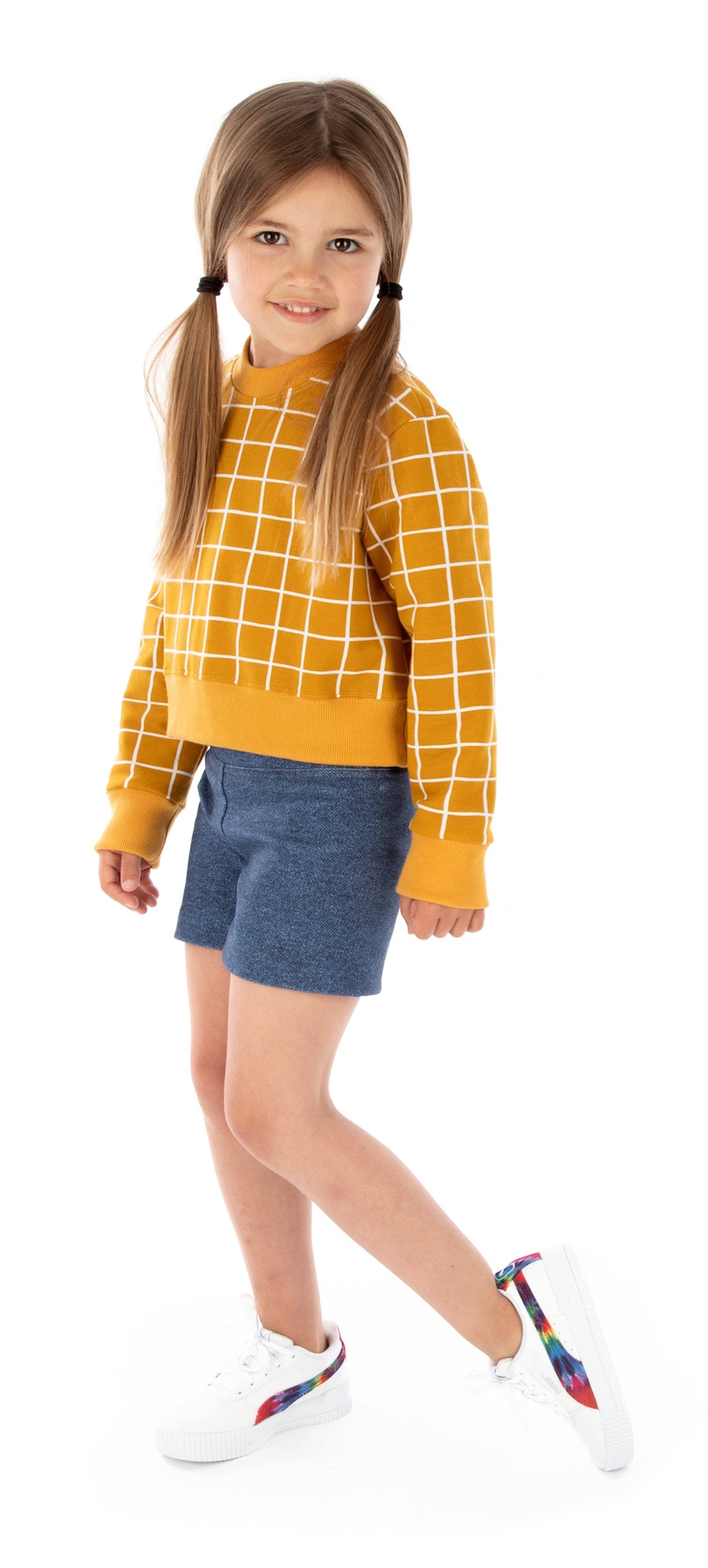 Jalie Paper Sewing Pattern: 4129 Sylvie Knit Shorts and Wide-Leg Pants Children 2-13 AND Women 4-24