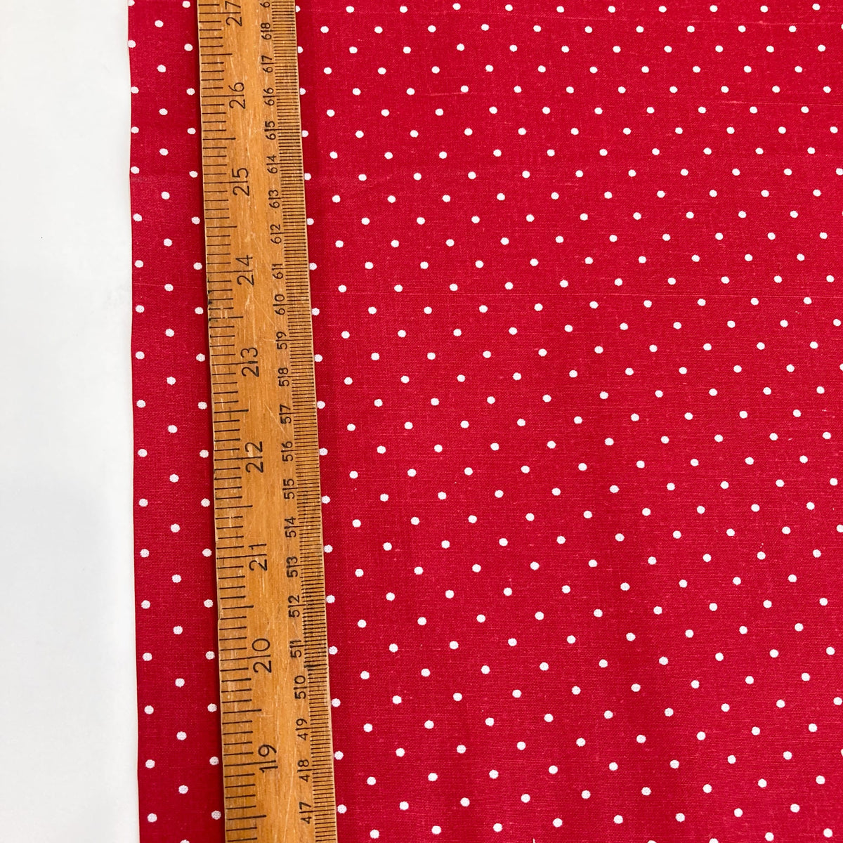 Deadstock: Ex-Joann Quilting Cotton 'Red Polka'