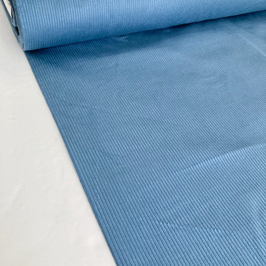 Cotton Jumbo Corduroy in Denim Blue