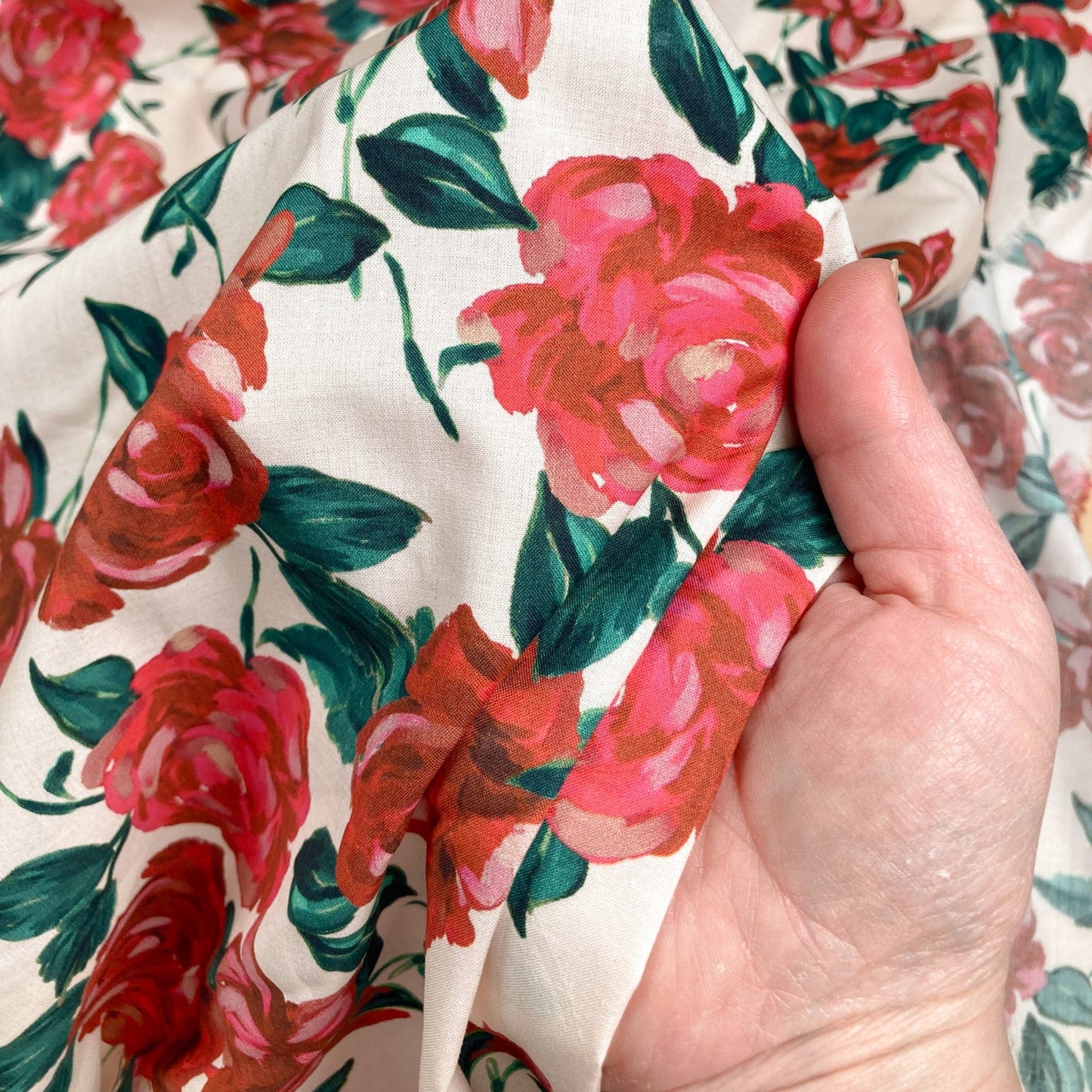 Lady McElroy Cotton Pure Lawn 'French Rose'